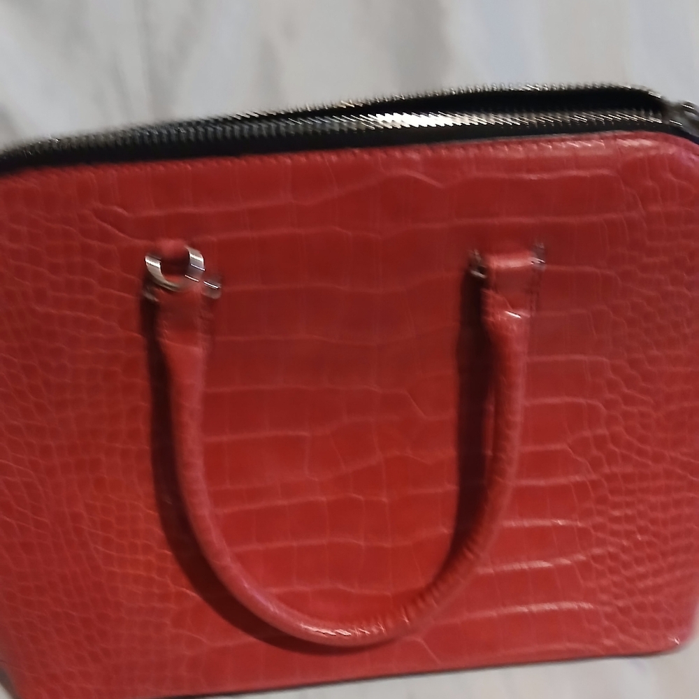 ZARA Tote Bag - Hot PNK hand handles /crossbody straps - Picture 4 of 12